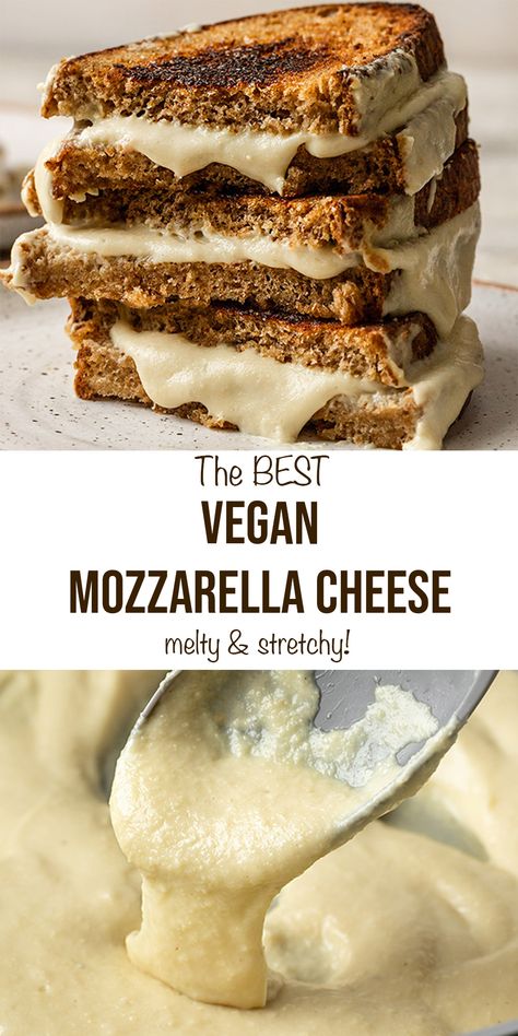 Vegan French Onion Soup, Vegan Mozzarella Cheese, Banana Diaries, Mozzarella Recipe, Pizza Vegan, Best Vegan Desserts, Mozzarella Pizza, Easy Vegan Lunch, Cheese Vegan