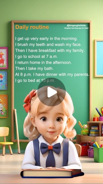 King English Kids on Instagram: "Daily routine #dailyroutine #speaking #english #englishteacher #kingenglish #kingenglishkids" English Speaking For Kids, Daily Routine For Kids, Brush My Teeth, November 11, Speaking English, English Teacher, Early Morning, Daily Routine, For Kids