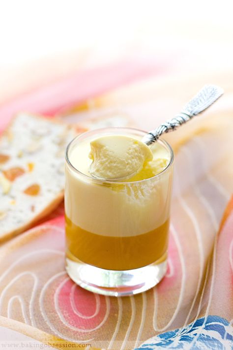 Honey Mousse Recipe, Mango Gelee, Cardamom Mousse, Rhubarb Soup, Frozen Honey, Honey Mousse, Mousse Tart, Plated Dessert, Spring Menu