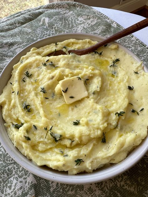 Light & Creamy Mashed Potatoes — All Types Of Bowls Thyme Seasoning, Squash Fries, Roasted Garlic Aioli, Red Cabbage Slaw, Nonfat Greek Yogurt, Pasta Sides, Garlic Head, Lemon Herb, Garlic Fries