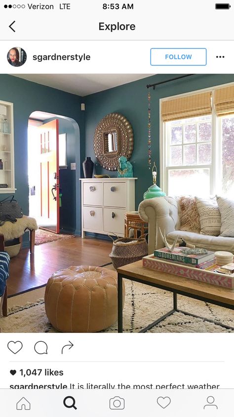 Wall Color: Sophisticated Teal by Behr Behr Teal Paint Colors, Behr Deep Teal Paint Colors, Sophisticated Teal Behr, Behr Dark Turquoise Paint Colors, Sophisticated Teal Behr Color Palettes, Teal Walls Living Room, Dining Room Teal, Teal Rooms, Teal Living Rooms