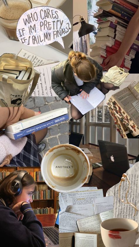 study moodboard because uni has taken over my life Book Girl Wallpaper, Study Moodboard, Ocean Names, Girl Therapy, Coffee Books, Financial Times, Light Music, Book Girl, Sparkling Wine