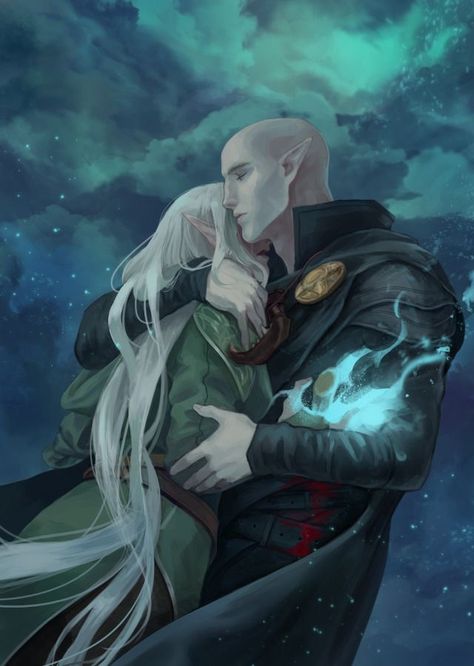 Solas Romance, Dragon Age Wallpaper, Dragon Age Inquisition Solas, Solas X Lavellan, Solas Lavellan, Dragon Age Solas, The Dread Wolf, Dragon Age Fanart, Solas Dragon Age