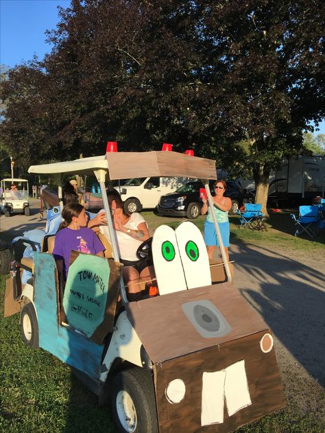 Diy Halloween Golf Cart Decorations, Halloween Golf Cart Ideas Easy, Golfcart Decoration Ideas Halloween, Pirate Golf Cart Decorations, Disney Golf Cart Decorations, Disney Floats Homecoming, Disney Homecoming, Wagon Floats, Golf Cart Decorations