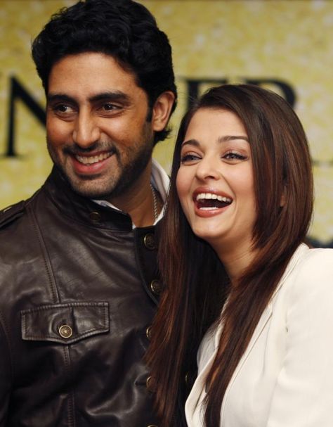 Happy Bollywood Power Couple - Aishwarya Rai and Abhishek Bachchan Aishwarya Abhishek, Bachchan Family, ऐश्�वर्या राय, Abhishek Bachchan, Marrying Young, Koffee With Karan, Glamour World, Aishwarya Rai Bachchan, Amitabh Bachchan