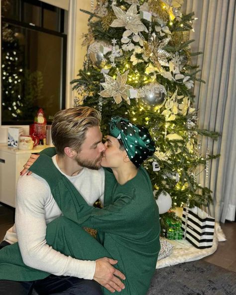 Derek Hough and Hayley Erbert Celebrate First Christmas Together as She Recovers From Skull Surgery Derek Hough And Hayley Erbert, Hayley Erbert, Derek And Julianne Hough, Italy Honeymoon, Relationship Timeline, First Christmas Together, Derek Hough, Christmas Together, Brain Surgery