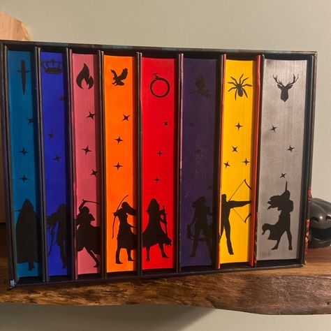 Throne of Glass Box Set - Hardcover - Sarah J Maas - custom sprayed edges Reuse Boxes, Glass Box, Glass Boxes, Throne Of Glass, Sarah J Maas, Sarah J, Custom Painted, Book Show, Painting Edges