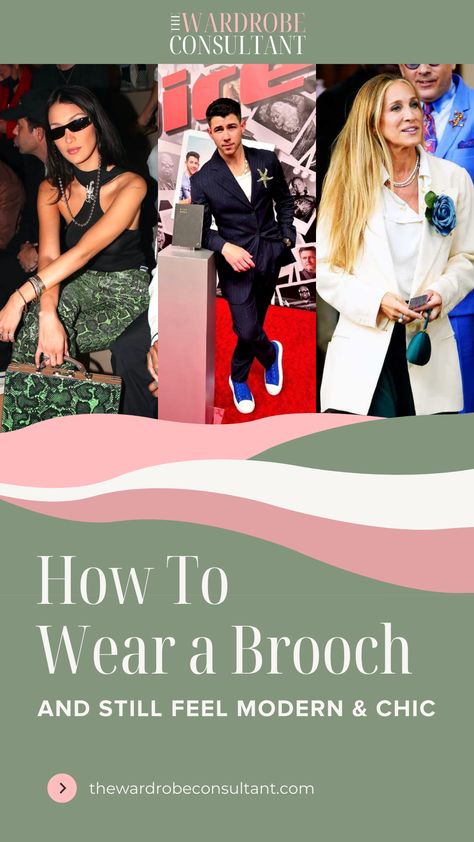 How To Wear a Brooch How To Wear Brooches Outfit, How To Wear Brooches Ideas, Chic Gold Brooch For Evening, Brooch Style How To Wear A, Modern Ways To Wear A Brooch, Wearing Brooches, Wear A Brooch, Group Fashion, Classy Coat