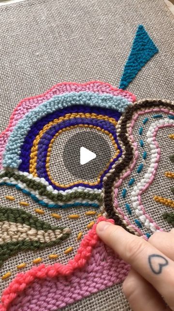 Yarn Punching, Punch Needle Embroidery, March 1, Yarn Art, Punch Needle, Fiber Art, Yarn, On Instagram, Instagram