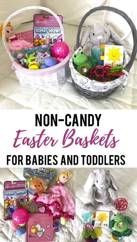 If you are in need of some fun, unique ideas to put in your baby or toddler's Easter basket, look no further! Here is an extensive list of non-candy alternatives, including toys, bath play, self-care items, and more that your child will love. Easter Basket Ideas For Babies, Baby Easter Basket, Candy Alternatives, Candy Easter Basket, Easter Baskets For Toddlers, Easter Basket Ideas, Kids Easter Basket, Easter Garden, And So It Begins