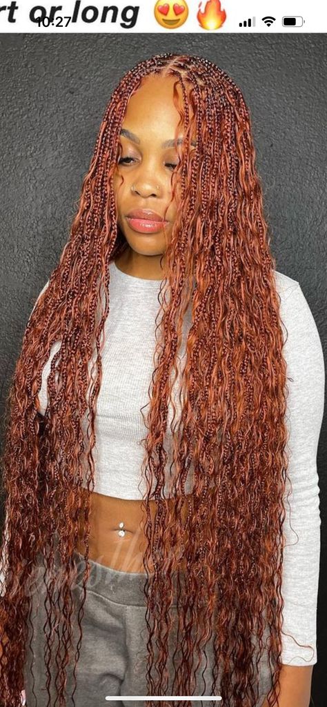 Curly Wig With Braids, 350 Braids, Auburn Braids, Wig With Braids, Brown Curly Wig, Ginger Braids, Protective Hairstyles Braids, Protective Style, Curly Wig