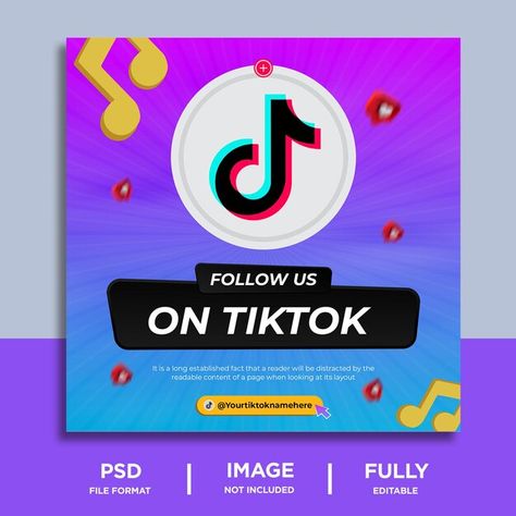 Tiktok promotional ads social media or i... | Premium Psd #Freepik #psd #background #banner #flyer #poster Social Media Tiktok, Tiktok Poster Design, Tiktok Advertising, Tiktok Poster, Tiktok Ads Design, Offer Social Media Post, Webinar Social Media Post, Measuring Success, Promotional Banners