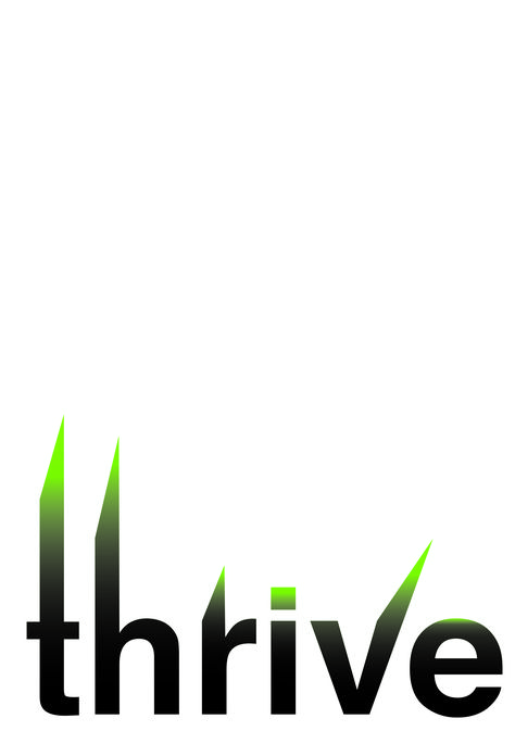 Thrive. To illustrate thing word without using image, I stretched the top of the alphabets, gave them a green gradient to make it represent grass, as it grows and thrives. Grass Typography, Typography Projects, Green Gradient, Make It, The Top, Typography, Green