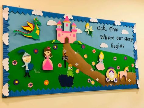 Prince And Princess Bulletin Board, Fairy Tales Bulletin Board, Fairytale Classroom Decorations, Fairy Tale Bulletin Board Ideas, Fairy Tale Bulletin Board, Fairytale Bulletin Board Ideas, Fairytale Classroom Theme, Fairy Tale Classroom Theme, Fairy Tale Classroom