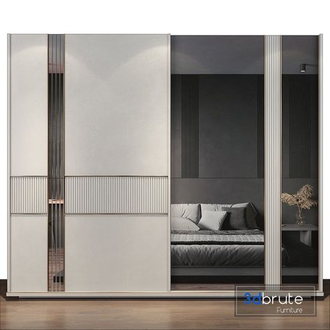 Wardrobe 80 3d model Buy Download 3dbrute Bedroom Ideas Cupboard, Sliding Wardrobe Design Modern, Wardrobe Design Bedroom Modern Luxury, Modern Wardrobe Design Sliding Doors, Wardrobe Design Bedroom Modern, Sliding Wardrobe Designs, Modern Wardrobe Design, Sliding Door Wardrobe Designs, Home Decor Ideas Bedroom