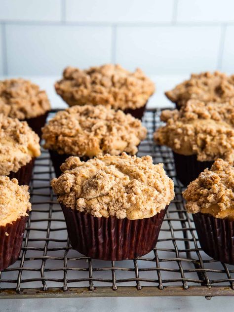 These gluten-free apple muffins taste like autumn. They’re sweet and spicy and each bite is filled with apple pieces. The recipe is easy to make－just like my gluten-free blueberry muffins. And that crumb topping? It’s optional but adds a lovely crunchy sweetness. When I created this recipe, I wanted to make muffins that were filled...Read More Gluten Free Oatmeal Muffins, Gluten Free Apple Muffins, Apple Scones, Gluten Free Blueberry Muffins, Apple Muffins, Bran Muffins, Kid Projects, Gluten Free Muffins, Crumb Topping