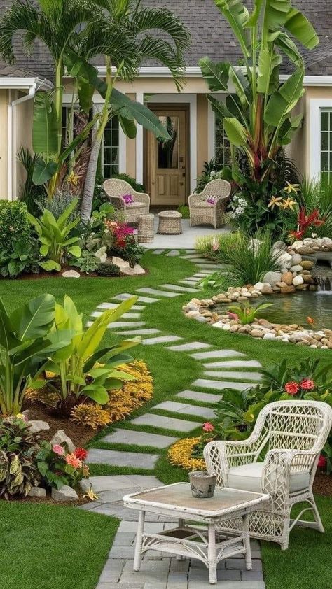 Yard Landscape Ideas, Front Yard Landscape, Beautiful Home Gardens, Front Garden Landscape, Yard Landscape, Front Yard Garden Design, Modern Landscape Design, Modern Garden Design, Home Garden Design