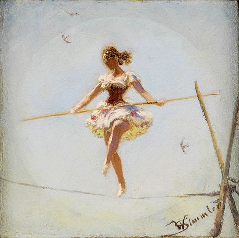 Tightrope Walker, Circus Aesthetic, Walker Art, Circus Art, Vintage Circus, Buy Wall Art, Painting Reproductions, Art Reproductions, Painting Prints