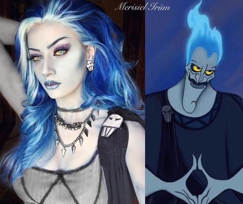 Disney Villians Costume, Female Hades, Hades Cosplay, Hades Costume, Disney Villain Costumes, Villains Party, Halloweenský Makeup, Villain Costumes, Disney Makeup