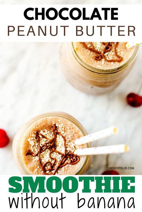 If you are looking for a healthy breakfast or snack that feels indulgent, give this Chocolate Peanut Butter Smoothie without banana a try! This recipe will make you feel like you are indulging, minus the guilt. With creamy peanut butter, tangy yogurt, cocoa powder and ground flax seeds, this is a drink you can feel good about serving. Gluten Free and easily made vegan with the use of almond milk and coconut yogurt. Chocolate Yogurt Smoothie, Peanut Butter Powder Smoothie, Milk Smoothie Recipes, Almond Milk Smoothie Recipes, Flaxseed Smoothie, Peanutbutter Smoothie Recipes, Smoothie Without Banana, Smoothie Without Yogurt, Smoothie Protein