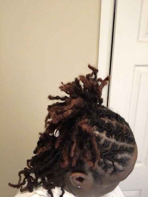 Loc Styles Half Up Half Down Barrel Twist, Barrel Twist Into Ponytail, Barrel Twist Half Up Half Down Locs, Barrel Twist Ponytail Locs, Half Up Half Down Barrel Twist Locs, Half Barrel Twist Locs, Locs Barrel Twist, Half Up Half Down Locs, Half Up Half Down Loc Styles