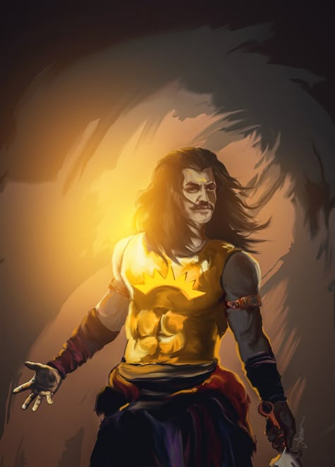 Karna | Mahabharata Characters | Digital Painting | Adobe Photoshop Ayyappa Swamy Wallpapers 3d, Draw A Character, Digital Painting Photoshop, World Music Day, Studio Painting, Prabhas Pics, Mythological Characters, Warrior Concept Art, Warriors Wallpaper