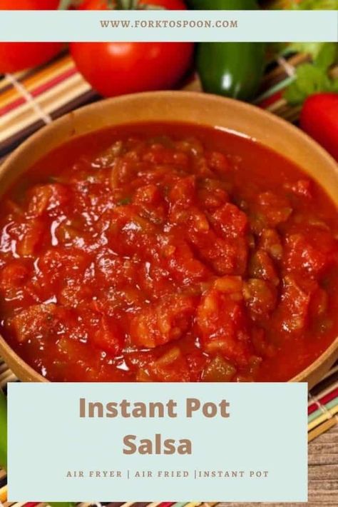 Instant Pot Salsa Instant Pot Salsa, Canning Salsa, Homemade Appetizer, Football Parties, Homemade Salsa, Ninja Foodi, Superbowl Party, Stuffed Jalapeno Peppers, Pressure Cooking