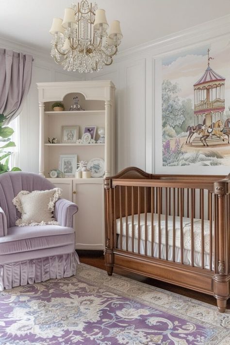 timeless girl nursery Vintage Nursery Girl, Bridgerton Room, Vintage Baby Room, Twin Nursery Room, Victorian Nursery, Luxury Baby Room, Vintage Girl Nursery, Bridgerton Style, Vintage Crib