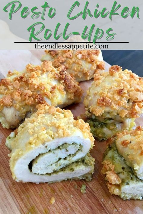 Healthy Stuffed Chicken, Pesto Chicken Breast, Baked Chicken Cutlets, Rolled Chicken Breast, Rolled Chicken Recipes, Chicken Cutlet Recipes, Baked Pesto Chicken, Chicken Pesto Recipes, Chicken Roll Ups