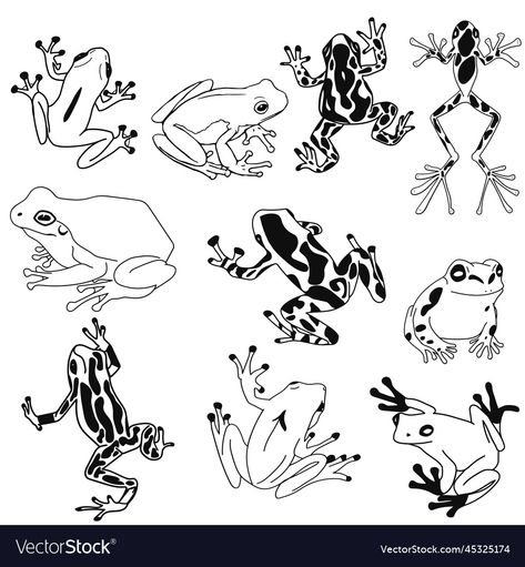 Frog Silhouette Tattoo, Frog Tattoo Design Simple, Frog Line Tattoo, Line Frog Tattoo, Frog Tattoo Simple, Tiny Frog Tattoo, Small Frog Tattoo, Frog Flash Tattoo, Frog Tattoo Design