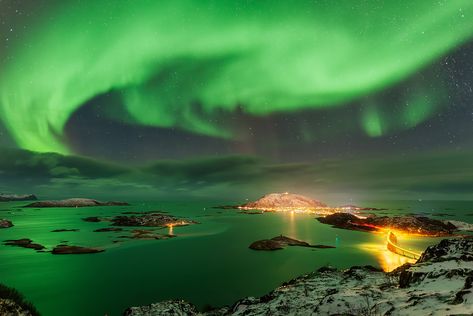 https://flic.kr/p/QuBp7K | Northern Lights Sommaroy | it happened in the first night.. Sommaroy Norway, Norway Northern Lights, Weather Patterns, First Night, Norway, Northern Lights, The First, Natural Landmarks, Green