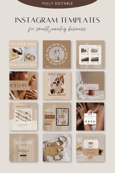 Introducing our ultimate Instagram Template Pack for jewelry businesses! With a collection of over 300 stunning templates, you'll have everything you need to create eye-catching posts, captivating stories, and professional highlight covers to showcase your jewelry line in style. Jewelry Social Media Post, Instagram Content Ideas, Instagram Post Design, Jewelry Template, Jewelry Giveaway, Minimalist Inspiration, Business Instagram, Silver Oak, Instagram Content