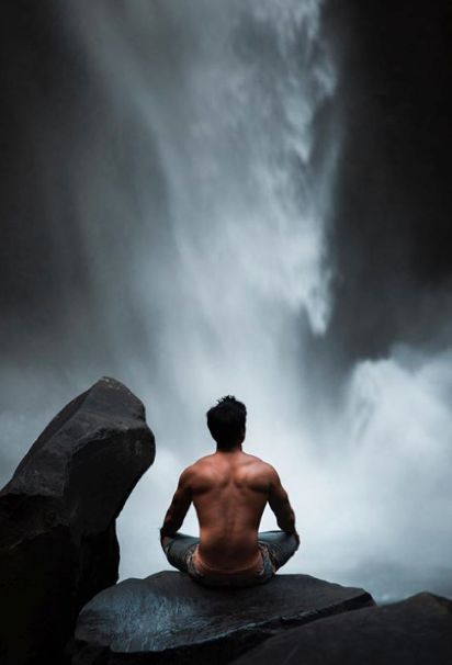 Male Photoshoot, River Waterfall, Photo Yoga, Meditation Photos, Waterfall Pictures, Waterfall Photo, Chakra Art, Hiking Pictures, Men Photoshoot