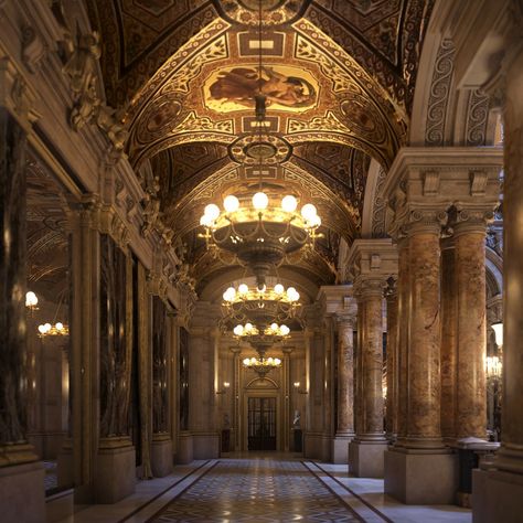 Artistic Architecture, Charles Garnier, Architecture Artists, Palace Interior, Castle Aesthetic, Castles Interior, Royal Aesthetic, Location Inspiration, Baroque Architecture