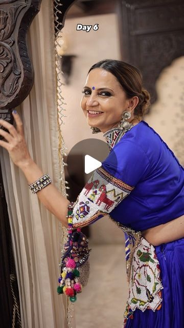 Rupal Mitul Shah on Instagram: "Smile 🧿
Beautiful cheko moti work on ghaghra choli by @mannslegacy 
Jewelry nd bag by @culture_signature_jalpathakkar 
Makeup by @rahulssalon , hair by @anjalistyleup 
Follow my other id @roopalmitul_shah" Moti Work, Ghaghra Choli, October 8, Work On, Follow Me, Chain, Makeup, Hair, Dresses