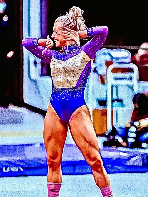 Girly Sporty Outfits, Gymnastics Hairstyles, Sporty Hair, Lsu Gymnastics, Olivia Dunne, Outfit Sporty, Sec Championship, Gymnastics Hair, Sporty Fashion