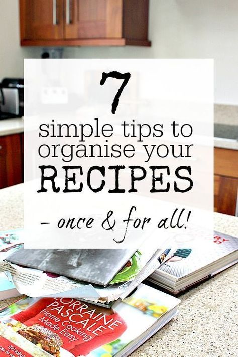 Easy and quick tips and advice to help you organise your recipes. #organiserecipes #recipes Recipe Organization Ideas, Create Tv Recipes, Organised House, Organizing Recipes, Organize Recipes, Lost Recipes, Home Organisation Tips, Recipe Keeper, Cooking Beets