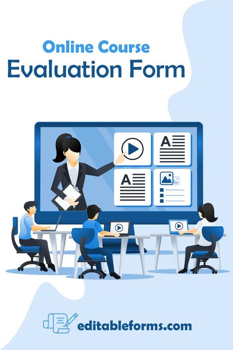 Course Evaluation Form Self Evaluation, Course Evaluation, Evaluation Form, Ms Word, A Series, Of Course, Online Courses