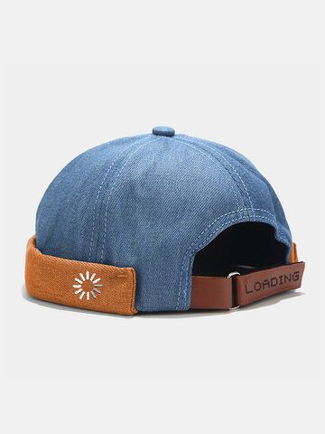 Brimless Cap Outfit, Navy 5-panel Hats For Streetwear, Navy Snapback Hat For Outdoor, One Size Fits Most, 5-panel Camping Hat With Logo Patch, Navy Flat Brim Baseball Cap, One Size, Navy Six-panel Cotton Snapback Hat, Brimless Hat, Slouchy Beanie Hat, Geometric Embroidery