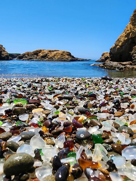 Glass Beach Fort Bragg, Glass Beach California, Glass Beach, Fort Bragg, California Photography, Beach California, Beach Glass, Dream Destinations, Sea Glass