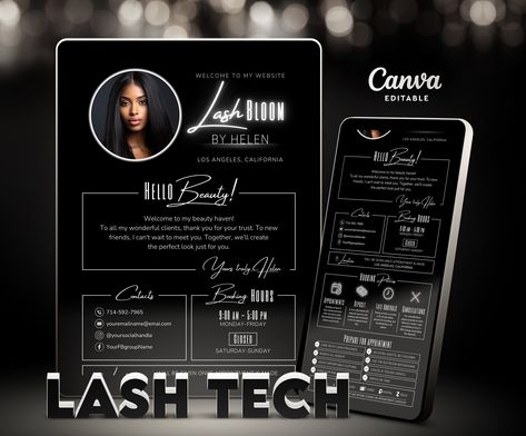 Lash Website Design, Acuity Scheduling Design Hair, Black And White Website, Lash Branding, Template Black And White, Time Efficiency, Scheduling Template, Template Black, Brand Stylist