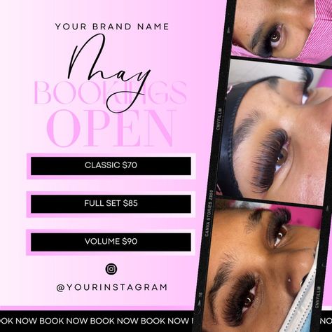 Girly Graphic Design, Beauty Flyer, Canva Hacks, Booking Flyer, Open Hair, Business Nails, Youtube Editing, Beauty Entrepreneur, Beauty Business Cards