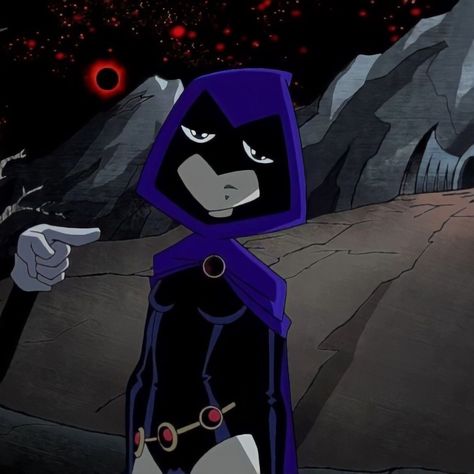 Raven Pfp Aesthetic, Raven Pfp Comic, Raven Dc Comic Icons, Raven Pfp Titans Go, Raven Teen Titans Go Icons, Raven Teen Titans Go Icon Pfp, Raven Teen Titans, Cartoon Profile Pics, Teen Titans