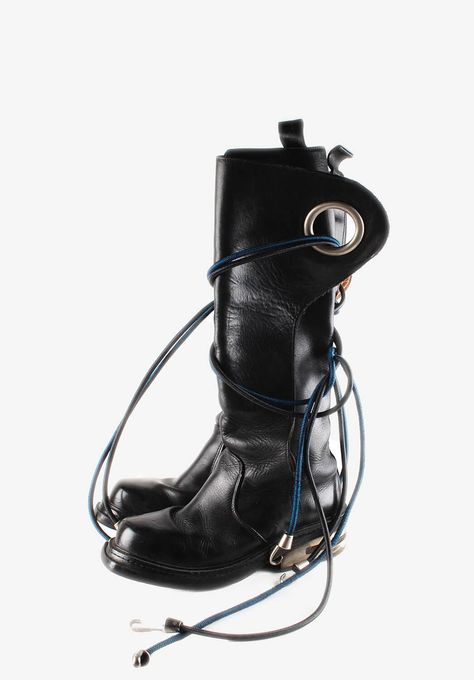 Vintage Dirk Bikkembergs Leather Long Boots Dirk Bikkembergs Boots, Dirk Bikkembergs, Long Leather Boots, Shoe Inspo, Long Boots, Mens Shoes Boots, Sneaker Heels, Stylish Men, Knee High Boots