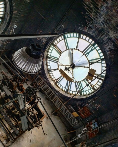 Abandoned Card Factory Clocktower - Cincinnati Clocktower Architecture, Factory Aesthetic, Steam Punk Aesthetic, Witchy House, Abandoned Photography, Steampunk Aesthetic, Perspective Drawing Lessons, Abandoned Things, Card Factory