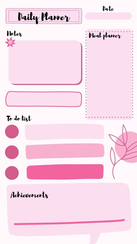 Aesthetic pink daily planner template assignmentplanner #collegeorganizationplanners #digitalstickers Cute Daily Planner Pink, Pink To Do List Template, Pink Notebook Cover, Good Notes Templates Free Planner, Aesthetic Daily Planner Template, Pink Daily Planner, Digital Planner Ideas, Pink Ipad, Study Planner Printable