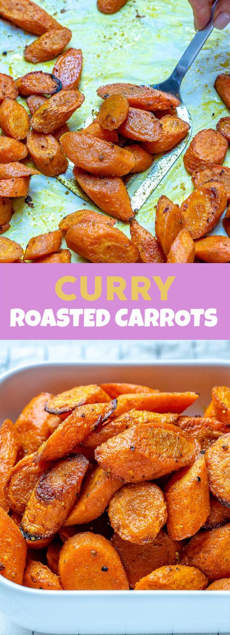 Curry Carrots, Roasted Carrots Recipe, Healthy Side Dish, Easy Curry, Clean Food Crush, Food Crush, Healthy Side, Carrot Recipes, Ree Drummond