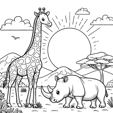 Zoo Coloring Pages, Beauty Of Africa, Thank You For Today, Sleeping Animals, Printable Pictures, Africa Safari, Golden Sun, Animal Coloring, Breathtaking Beauty