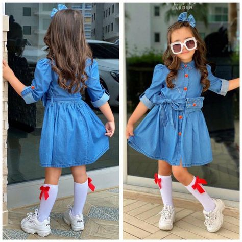 Jeans Gown, Muslimah Fashion Outfits, Kids Boutique, Children's Boutique, Muslimah Fashion, Diy Home Crafts, Cloth Diapers, Jean Outfits