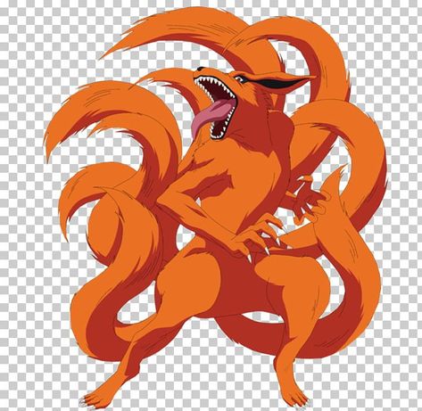 Nine Tailed Fox Naruto, Huli Jing, Art Cartoon Drawing, Naruto Nine Tails, Naruto Drawings Easy, Naruto Shippuden The Movie, Naruto Painting, Naruto The Movie, Shadow Dragon